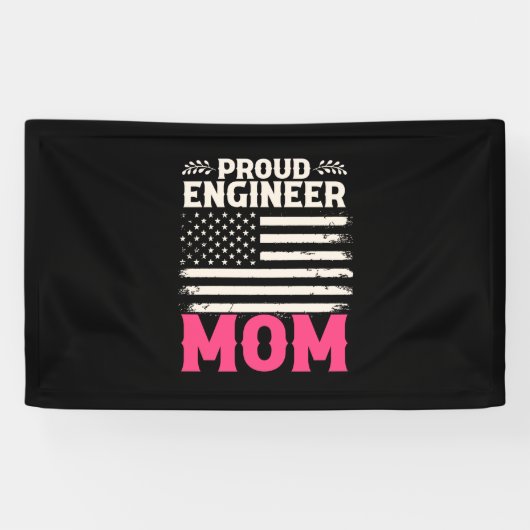 Ingenieur Art Proud Engineer Mama Banner (Horizontal)