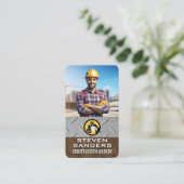 Ingenieur | Baustelle | Arbeiter Visitenkarte (Stehend Vorderseite)