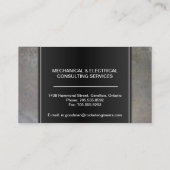 Ingenieur-Berater-Visitenkarte - Visitenkarte (Rückseite)
