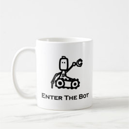 Ingenieur-Bot betreten den Bot Kaffeetasse