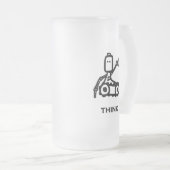 Ingenieur Bot Think Mattglas Bierglas (VorderseiteRechts)