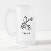 Ingenieur Bot Think Mattglas Bierglas (Links)