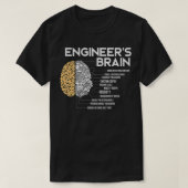 Ingenieur Brain Funny Engineering T-Shirt (Design vorne)