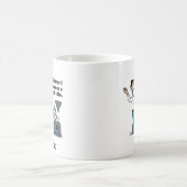 Ingenieur Cartoon Mann Kaffeetasse (Mittel)