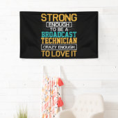 Ingenieur Crazy genug, um ein Fernsehtechniker zu  Banner (Insitu)