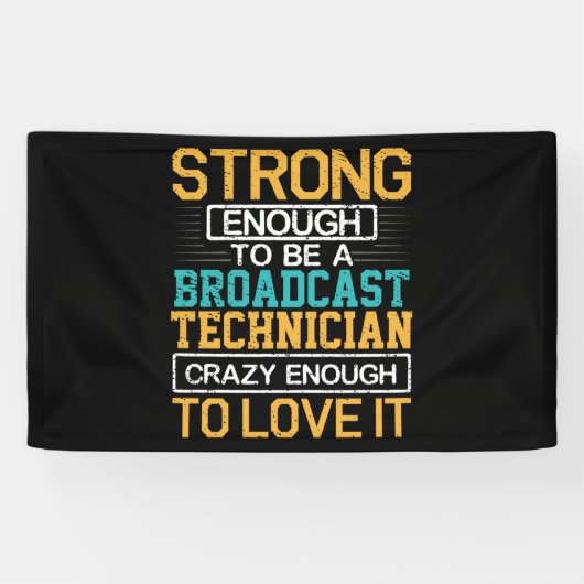 Ingenieur Crazy genug, um ein Fernsehtechniker zu  Banner (Horizontal)