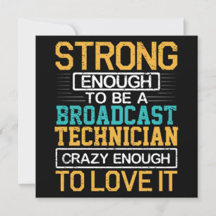 Ingenieur Crazy genug, um ein Fernsehtechniker zu  Einladung