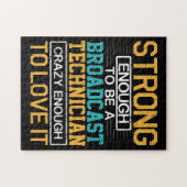 Ingenieur Crazy genug, um ein Fernsehtechniker zu Puzzle (Horizontal)