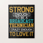 Ingenieur Crazy genug, um ein Fernsehtechniker zu  Puzzle (Vertikal)