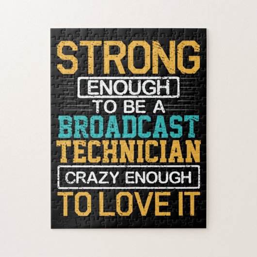 Ingenieur Crazy genug, um ein Fernsehtechniker zu Puzzle (Vertikal)