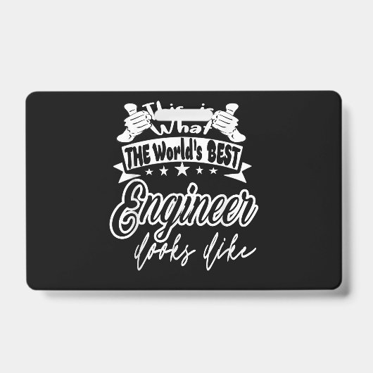 Ingenieur, das ist der beste Ingenieur der Welt. Ausweis (Front)