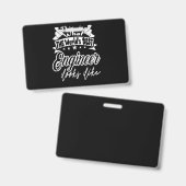 Ingenieur, das ist der beste Ingenieur der Welt. Ausweis (Front & Back)