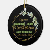 Ingenieur Definition Funny Humor Keramik Ornament (Links)