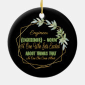 Ingenieur Definition Funny Humor Keramik Ornament (Hinten)