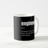 Ingenieur Definition Funny Nerd Engineering Kaffeetasse (VorderseiteRechts)