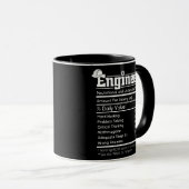 Ingenieur Definition Men Engineering Funny Tasse (VorderseiteRechts)