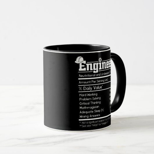 Ingenieur Definition Men Engineering Funny Tasse (VorderseiteRechts)
