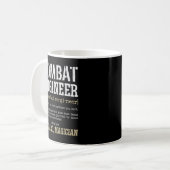 Ingenieur der Kombat Engineering Wörterbuch Kaffeetasse (Vorderseite Links)