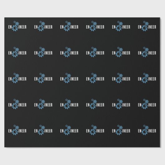 Ingenieur der Mechatronik und Mechanik Geschenkpapier (Flach)