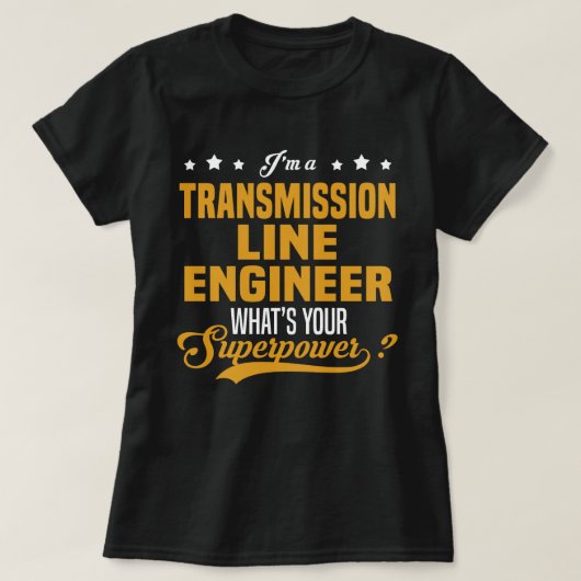 Ingenieur der Übertragungsleitung T-Shirt (Design vorne)
