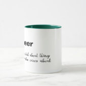 Ingenieur erleben spannenden Witz Spaß lustiges De Tasse (Zentrum)