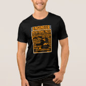 Ingenieur Ernährungswissenschaft Funny Typografy Tri-Blend Shirt (Vorderseite)