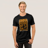 Ingenieur Ernährungswissenschaft Funny Typografy Tri-Blend Shirt (Vorderseite voll)