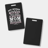 Ingenieur erschafft eine Mama, einen Ingenieur auf Ausweis (Vorder- & Rückseite)