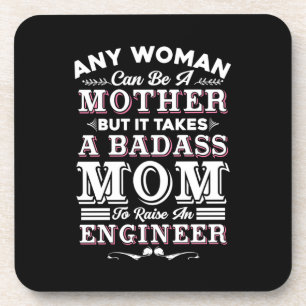 Ingenieur erschafft eine Mama, einen Ingenieur auf Getränkeuntersetzer