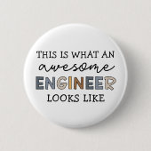 Ingenieur Funny Phantastisch Engineer | Engineerin Button (Vorderseite)