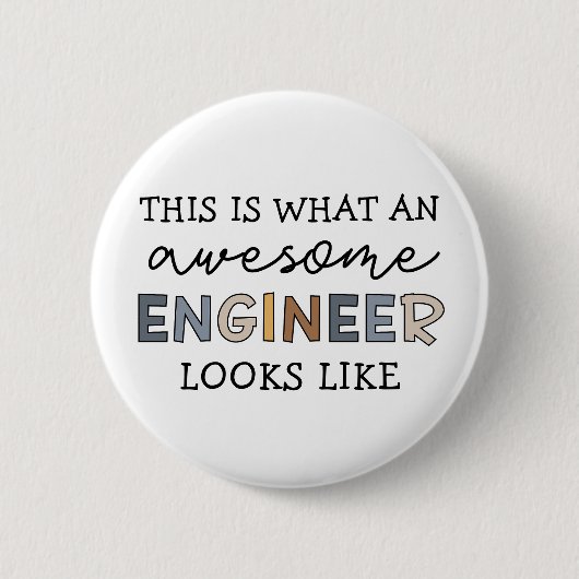 Ingenieur Funny Phantastisch Engineer | Engineerin Button (Vorderseite)