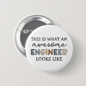 Ingenieur Funny Phantastisch Engineer | Engineerin Button (Vorne & Hinten)