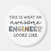 Ingenieur Funny Phantastisch Engineer | Engineerin Magnet (Vorne)
