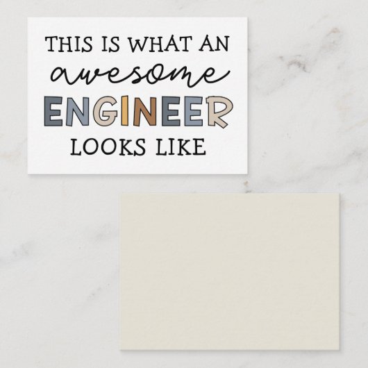 Ingenieur Funny Phantastisch Engineer | Engineerin Mitteilungskarte (Vorne/Hinten)