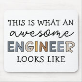 Ingenieur Funny Phantastisch Engineer | Engineerin Mousepad (Vorne)