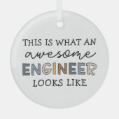 Ingenieur Funny Phantastisch Engineer | Engineerin Ornament Aus Glas (Vorderseite)