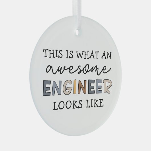 Ingenieur Funny Phantastisch Engineer | Engineerin Ornament Aus Glas (Vorderseite Rechts)