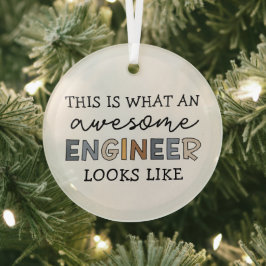 Ingenieur Funny Phantastisch Engineer | Engineerin Ornament Aus Glas