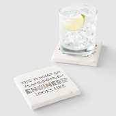 Ingenieur Funny Phantastisch Engineer | Engineerin Steinuntersetzer (Seitenansicht)