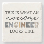 Ingenieur Funny Phantastisch Engineer | Engineerin Steinuntersetzer (Vorderseite)