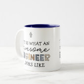 Ingenieur Funny Phantastisch Engineer | Engineerin Zweifarbige Tasse (Vorderseite Links)