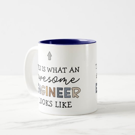 Ingenieur Funny Phantastisch Engineer | Engineerin Zweifarbige Tasse (Vorderseite Links)