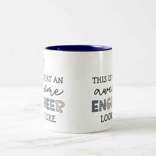 Ingenieur Funny Phantastisch Engineer | Engineerin Zweifarbige Tasse (Mittel)