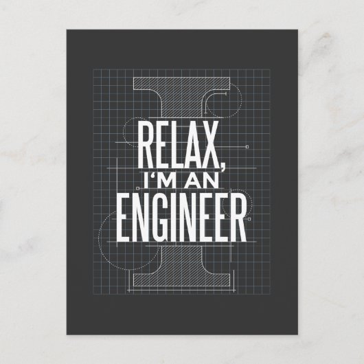 Ingenieur Funny Quote Einladung Postkarte (Vorderseite)