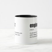 Ingenieur Funny Work Definition Tasse (Zentrum)