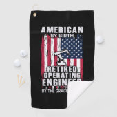 Ingenieur für amerikanisches Nachfahren Golfhandtuch (Insitu)