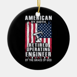 Ingenieur für amerikanisches Nachfahren Keramik Ornament