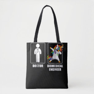 Ingenieur für Biomedizin Unicorn Dabbing Liebhaber Tasche