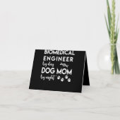 Ingenieur für biomedizinische Mama Dog Lover Bio E Dankeskarte (Vorderseite)