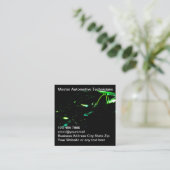 Ingenieur für coole Automobiltechnik Quadratische Visitenkarte (Stehend Vorderseite)